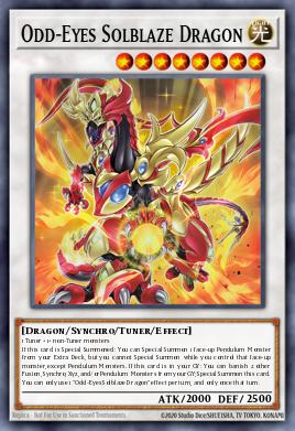 Odd-Eyes Solblaze Dragon